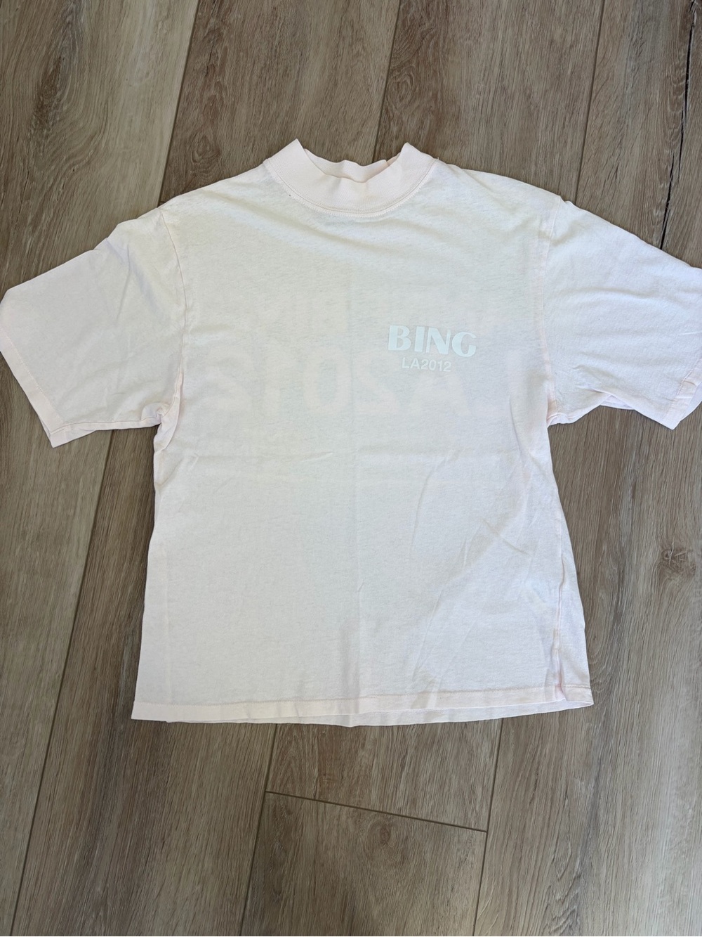 Anine Bing Wes Tee LA in washed pink